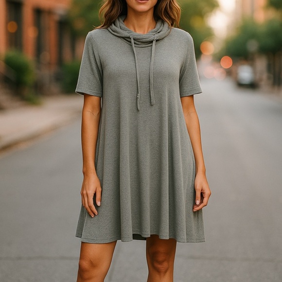 Lou & Grey Cowl Neck Dress | SIZE XS - Picture 1 of 5